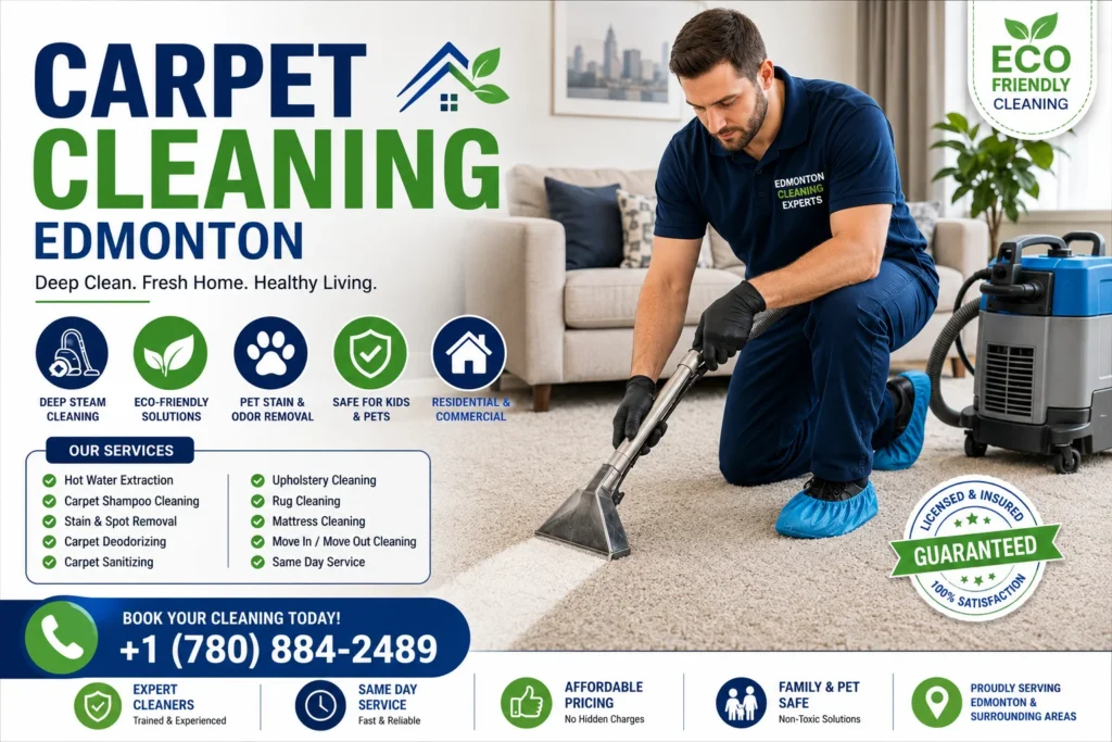 Carpet Cleaning Edmonton | Professional Deep Cleaning Services for Homes & Offices