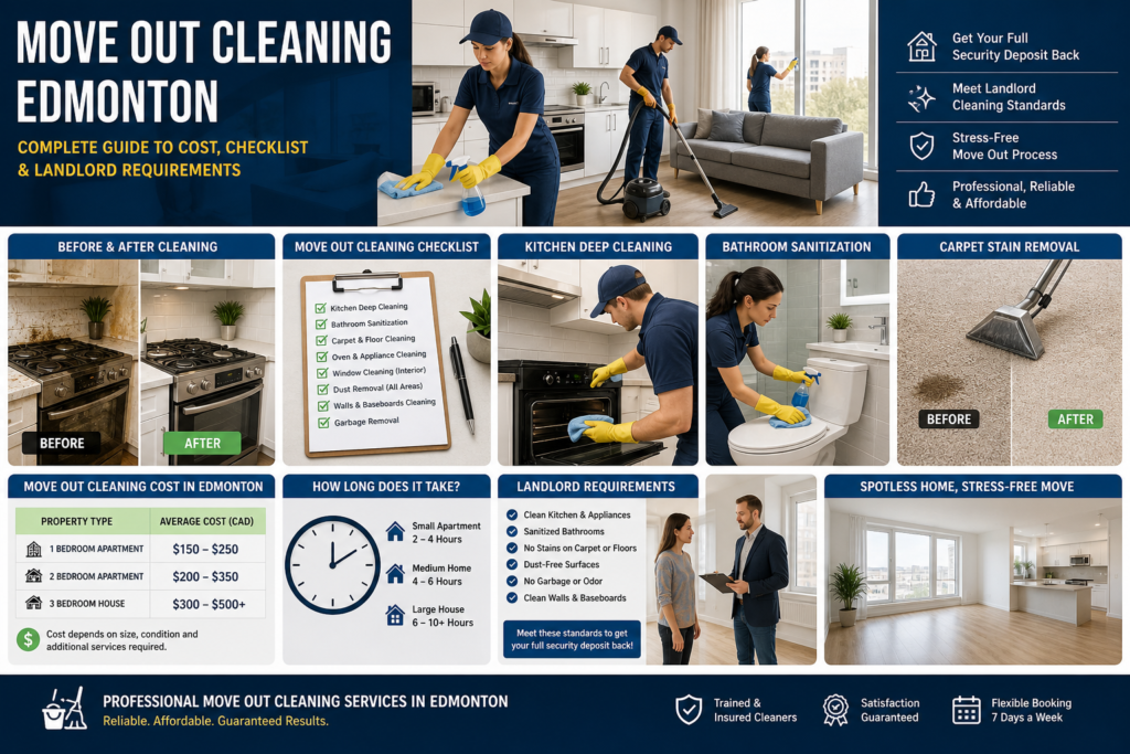 Move Out Cleaning Edmonton: Complete Guide to Cost, Checklist & Requirements (2026)