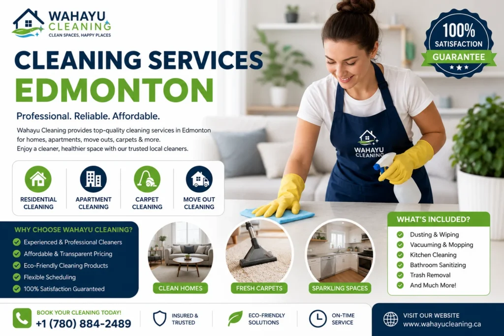Cleaning Services Edmonton: What’s Included, Costs & Expert Tips